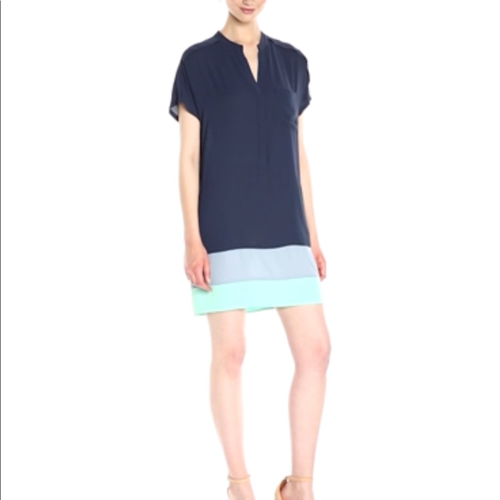 NWT BCBGMAXAZRIA “Blaire" Silk Shirtdress tunic